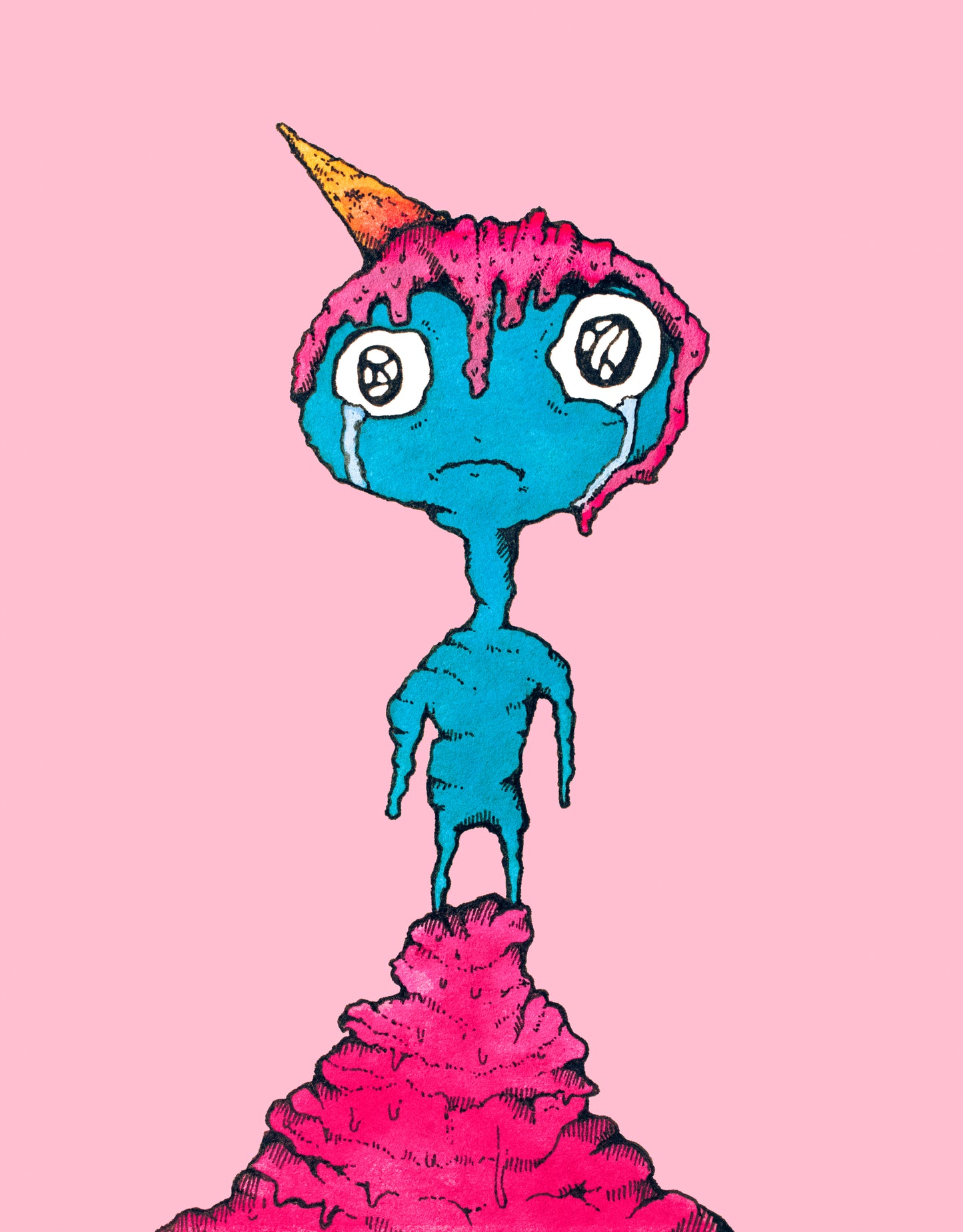 Print "Brain Freeze"
