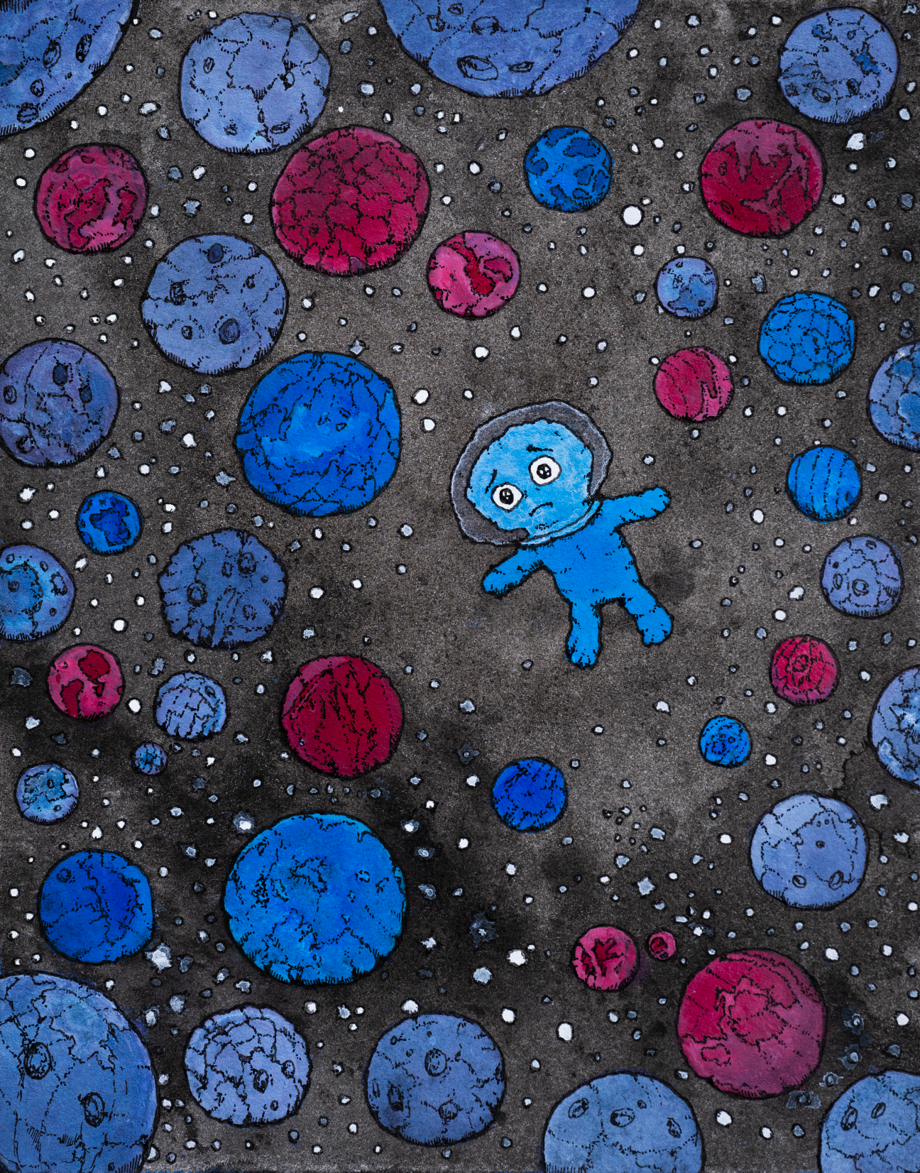 Print "Lonely Spaceman"