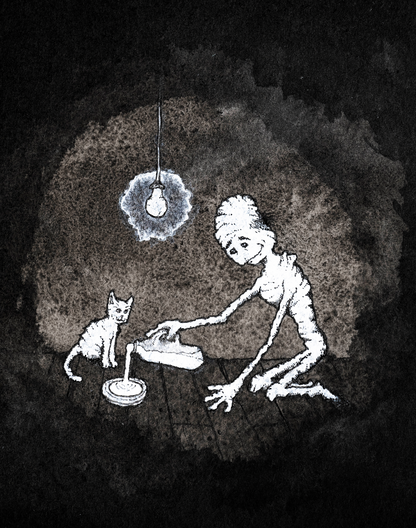 Print "The man who lives inside my walls"