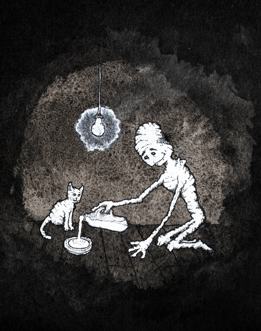 Print "The man who lives inside my walls"