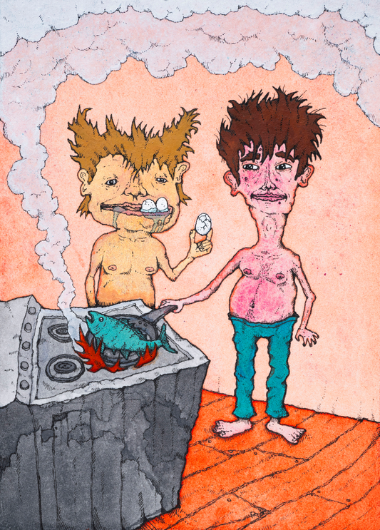 Print "Daniel Doobis & The Egg Lord"